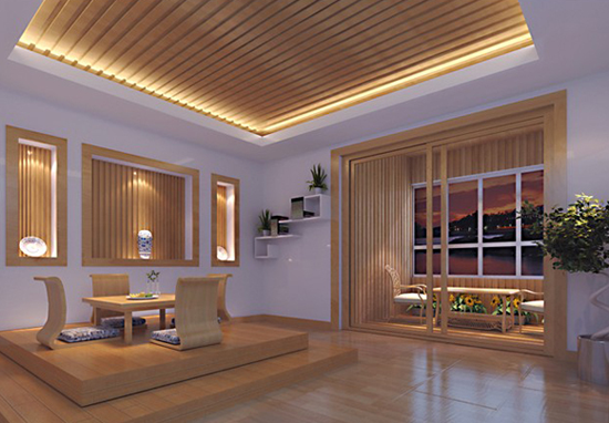 生态木吊顶效果图