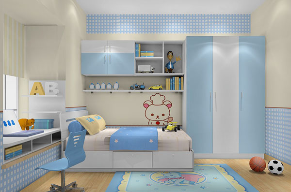 儿童房装修效果图男孩