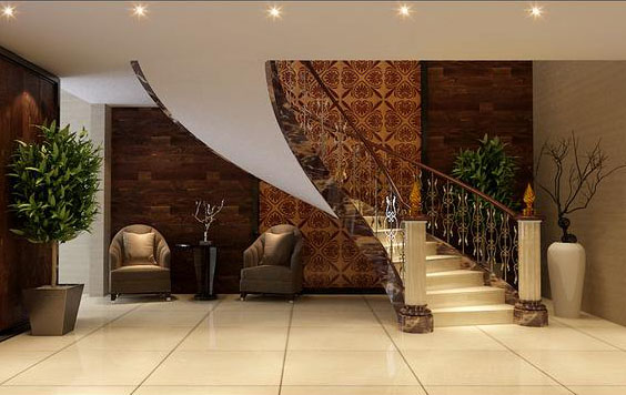  复式楼室内楼梯效果图